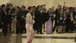 Aung San Suu Kyi Stock Footage