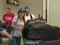US Soldiers are Greeted at the Airport after Returning from Overseas Deployment Stock Footage