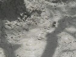 Clay volcanic bubbles Stock Footage