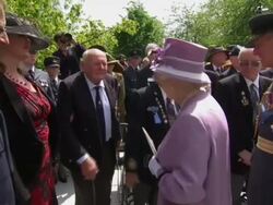 Queen Meeting Bomber Command Veterans News Clip