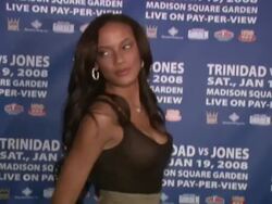 'Fight Week' Kickoff with Victoria's Secret Supermodel Selita Eubanks Stock Footage