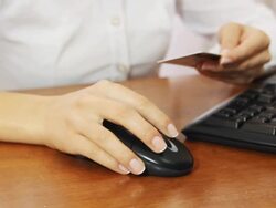 Credit card online shopping Stock Footage