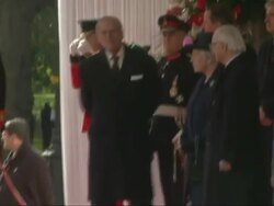 Duke & Duchess Of Cambridge Join The Queen In Welcoming The President of Singapore News Clip