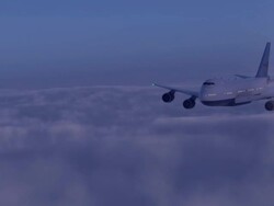 Commercial airplane Stock Footage