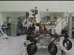 NASA engineers in California are putting the finishing touches on a Mars mega-rover before shipping it off to Florida for launch later this year. The AP's John Mone got an inside look at the vehicle named "Curiosity." News Clip