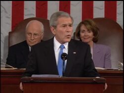 The AP's Mark Smith reports from Capitol Hill tonight as President Bush delivers his State of the Union address. News Clip