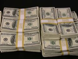 Lots of cash money. American dollars. US Paper Currency. Stock Footage