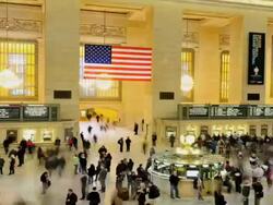 TIME LAPSE, Grand Hall of Grand Central Terminal Stock Footage