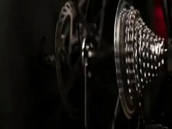 Bicycle Gear and Disc Break Panning Stock Footage