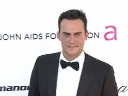 Cheyenne Jackson at the 19th Annual Elton John AIDS Foundation Academy Awards Viewing Party at West Hollywood CA. (Footage by WireImage Video/GettyImages) Stock Footage