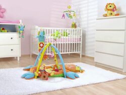 HD CRANE: Beautiful Modern Nursery Room Stock Footage