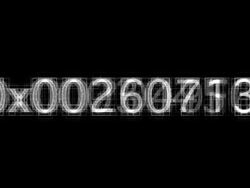 Digital Number Speeding Stock Footage