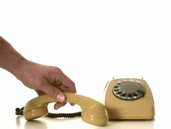 Absence nobody on the phone Stock Footage