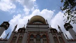 HD VDO : Sultan Mosque Stock Footage