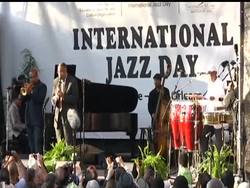 Musicians including Herbie Hancock and Kermit Ruffins kicked off performances in New Orleans to celebrate International Jazz Day. The concert began Monday morning with ritual drumming and a string of jazz performances. News Clip