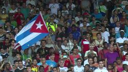 CLEAN : Football: New York Cosmos down Cuba in landmark friendly News Clip