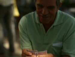 Men playing cards Stock Footage