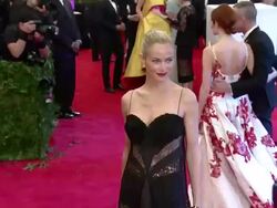 Carolyn Murphy at "PUNK: Chaos To Couture" Costume Institute Gala Stock Footage