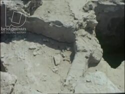 Metal industry in Bahrain, grave mounds, pearls, cargo ports, women singing, 1974 Stock Footage