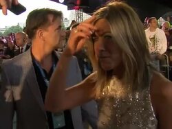 INTERVIEW: Jennifer Aniston on playing the role, nerves and what she's wearing  Stock Footage