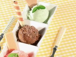 Ice Cream with Waffles Stock Footage