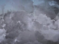 Flight through cloudy sky Stock Footage