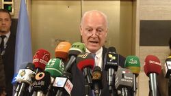 UN Special Envoy for Syria gives news conference; analysis from Carnegie Centre in Lebanon News Clip
