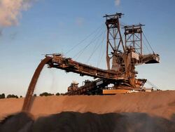 Open cast mining Stock Footage