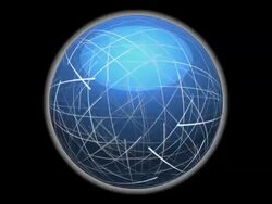 Blue Sphere Network Loop. Stock Footage