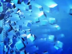 Broadcast earth map builded from cubes / without hotspot Stock Footage