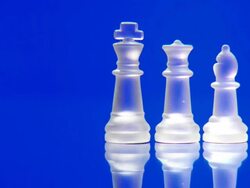 Chess Figures Symbolising Teamwork Stock Footage