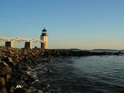 Marshall Point Lighthouse, ME Stock Footage