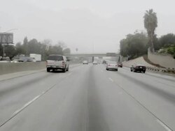 POV on Freeway 101 Stock Footage