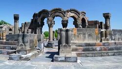 Zvartnots Cathedral Stock Footage