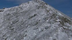Snow dusts Mount Lafayette in New Hampshire. Stock Footage