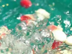 Fruit berries splashing : HD Slow motion Stock Footage