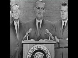 CAN174 PRESIDENT JOHNSON ANNOUNCES END TO RAIL DISPUTE News Clip