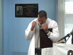 Alex Rodriguez at the Bronx-Lebanon Hospital Center Dedication Ceremony to Alex Rodriguez Stock Footage