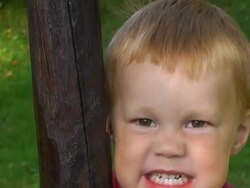 boy on the swing Stock Footage