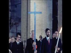 SYND 10-4-71 STATIONS OF THE CROSS CEREMONY IN ROME News Clip