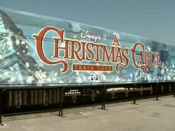 'Disney's A Christmas Carol' Train Tour Stock Footage
