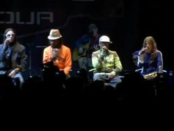 Black Eyed Peas Live Performance and Press Conference Announcing The 6th Annual Honda Civic Tour Stock Footage