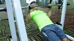 Cross training pull up bar Stock Footage