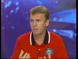 USA: ASTRONAUT ANDY THOMAS SPEAKS ABOUT MIR EXPERIENCE News Clip