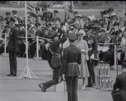 ROYAL VISIT TO BOMBER COMMAND News Clip