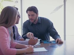 Business Brainstorming Meeting Stock Footage