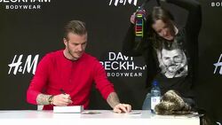 CLEAN : David Beckham presents underwear in Paris News Clip