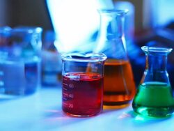 Scientist working in laboratory Stock Footage