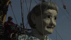 CLEAN : Giant puppets descend on Geneva News Clip