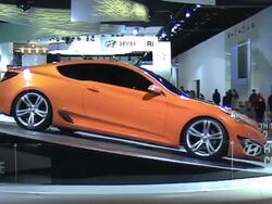 2008 Hyundai Genesis Coupe concept montage Stock Footage